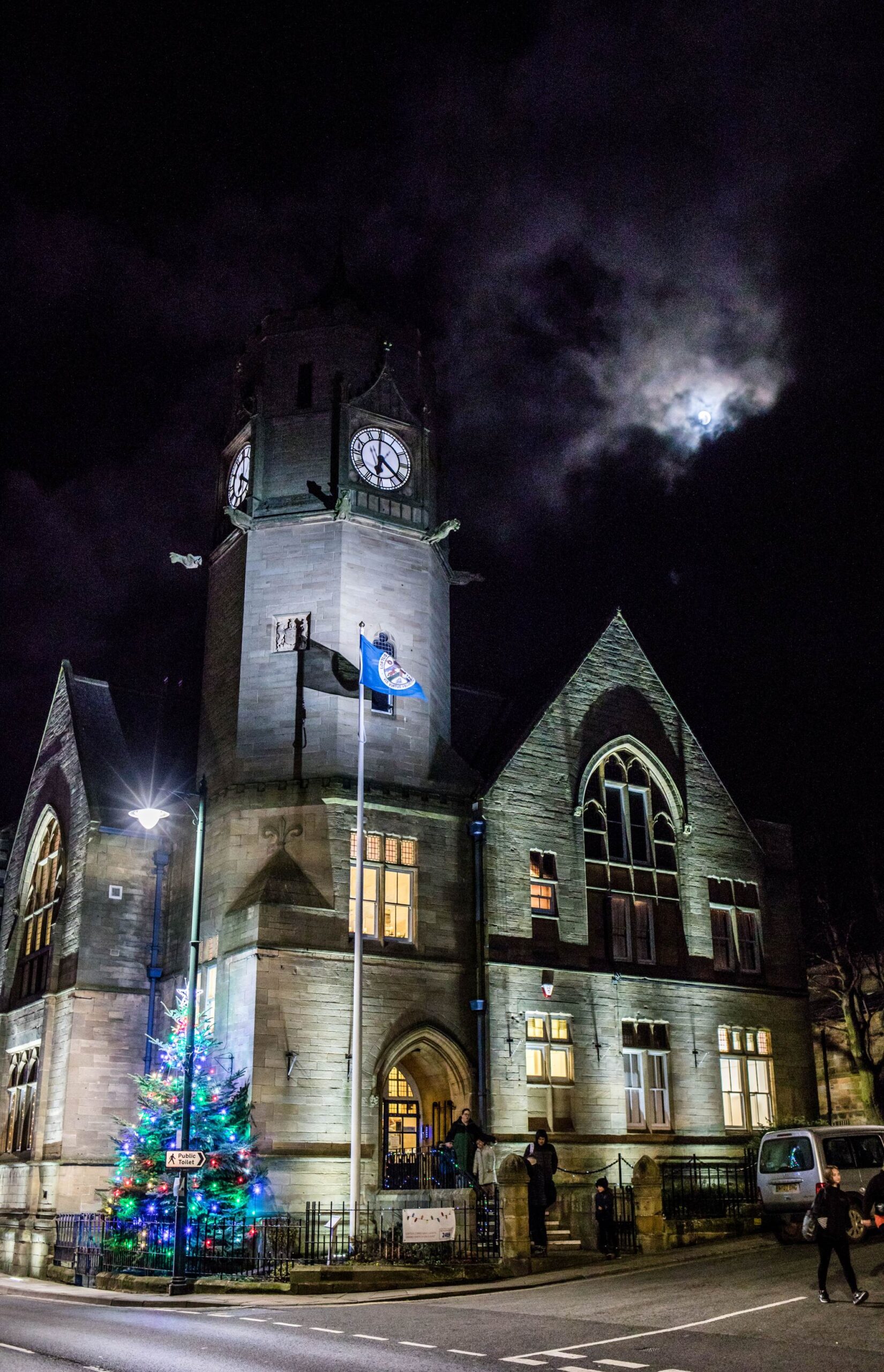 Lighting up Loftus Town Hall